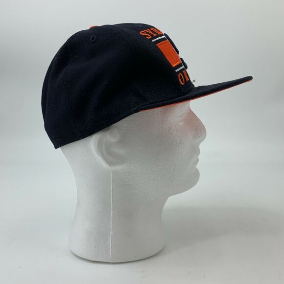 Syracuse Orange New Era Hat Mens Size 7 1/8 Fitted Black Big Logo Baseball Cap - Picture 4 of 11